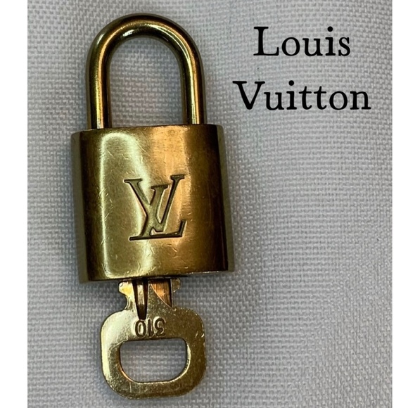 Louis Vuitton Gold Tone Lock and Key Set!  Number 310! - Picture 1 of 5